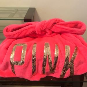 PINK bath robe
